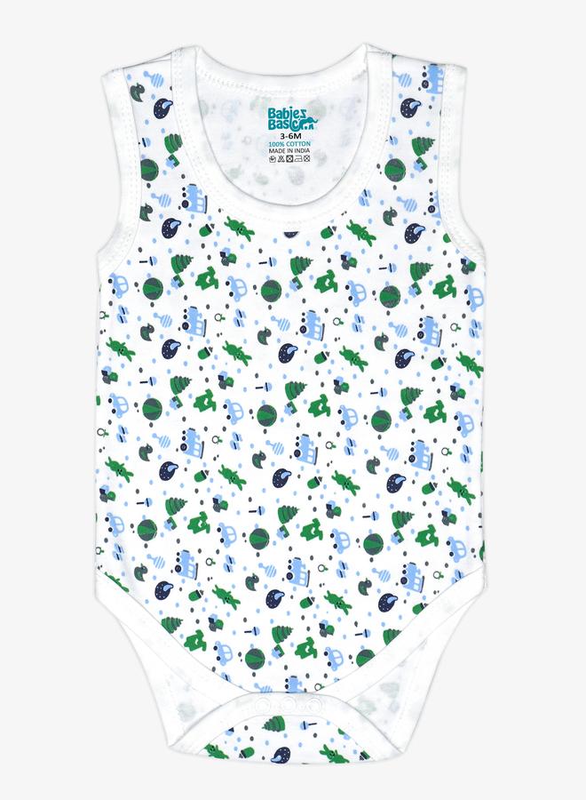 بابيز_بيسك طقم 3 قطع - بودي سوت بلا اكمام 100% قطن سوبر كومبد - Image 5